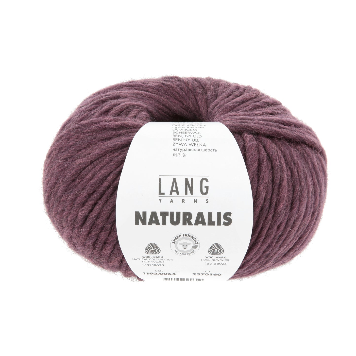 Lang Yarns Naturalis Dark Red (0064)