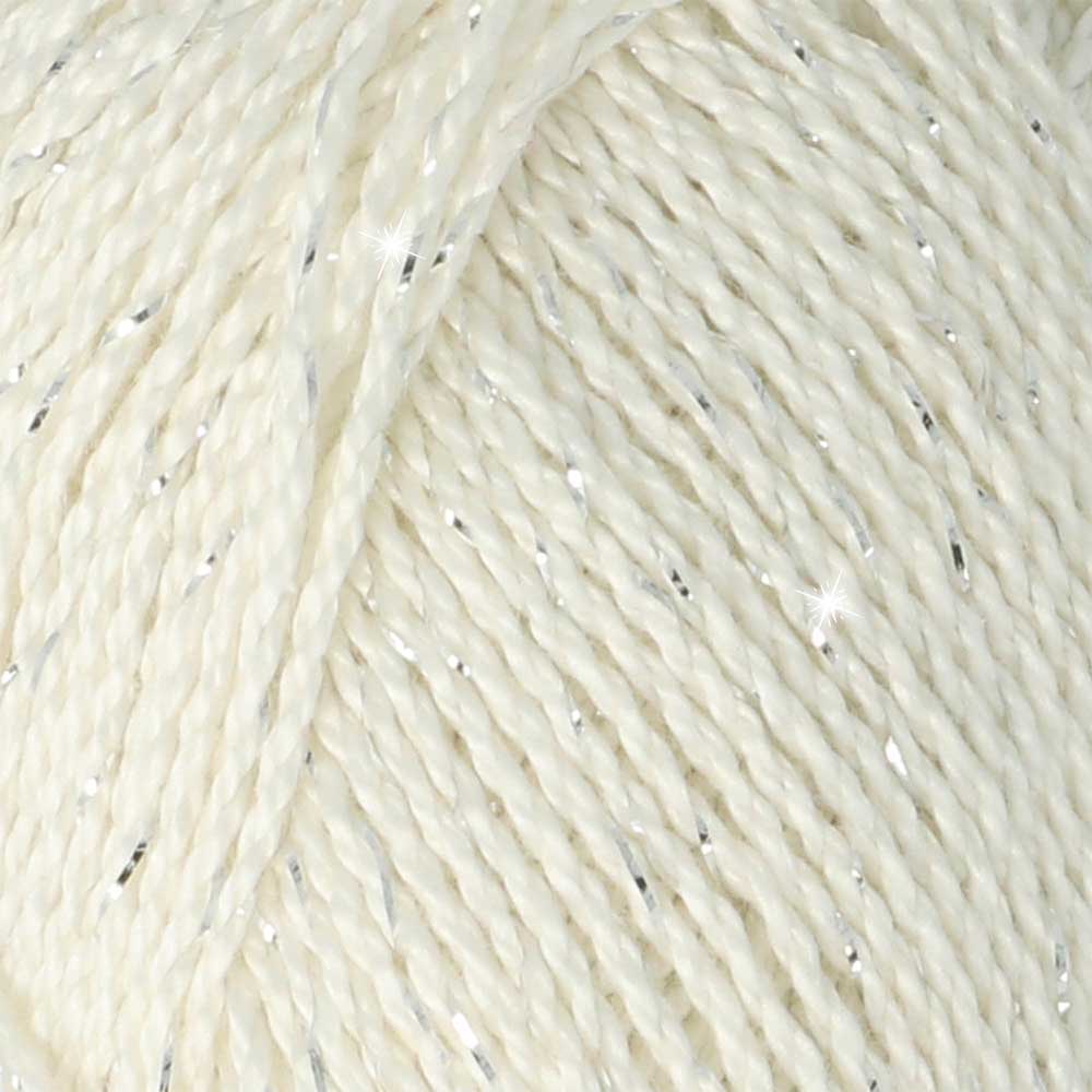 Scheepjes Catona Shine Bridal White Silver (105-S)