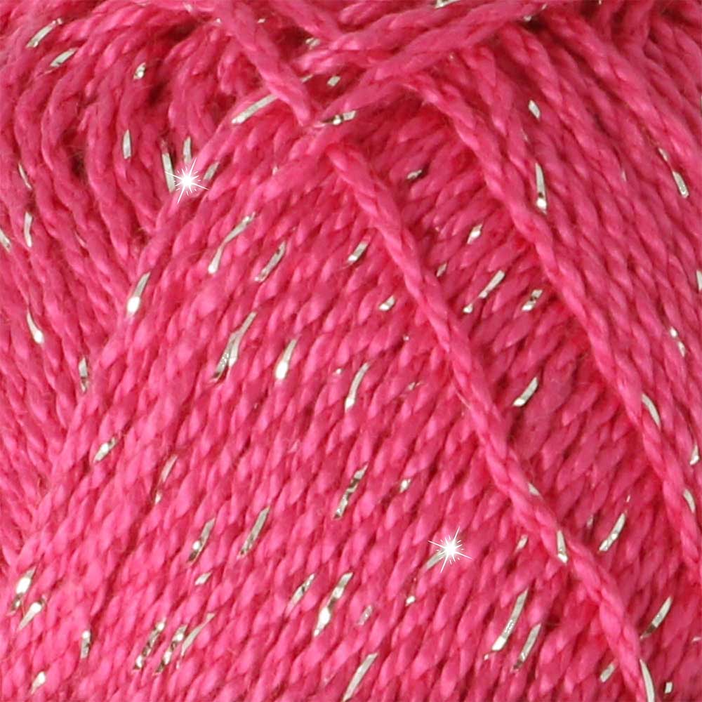 Scheepjes Catona Shine Shocking Pink Silver (114-S)