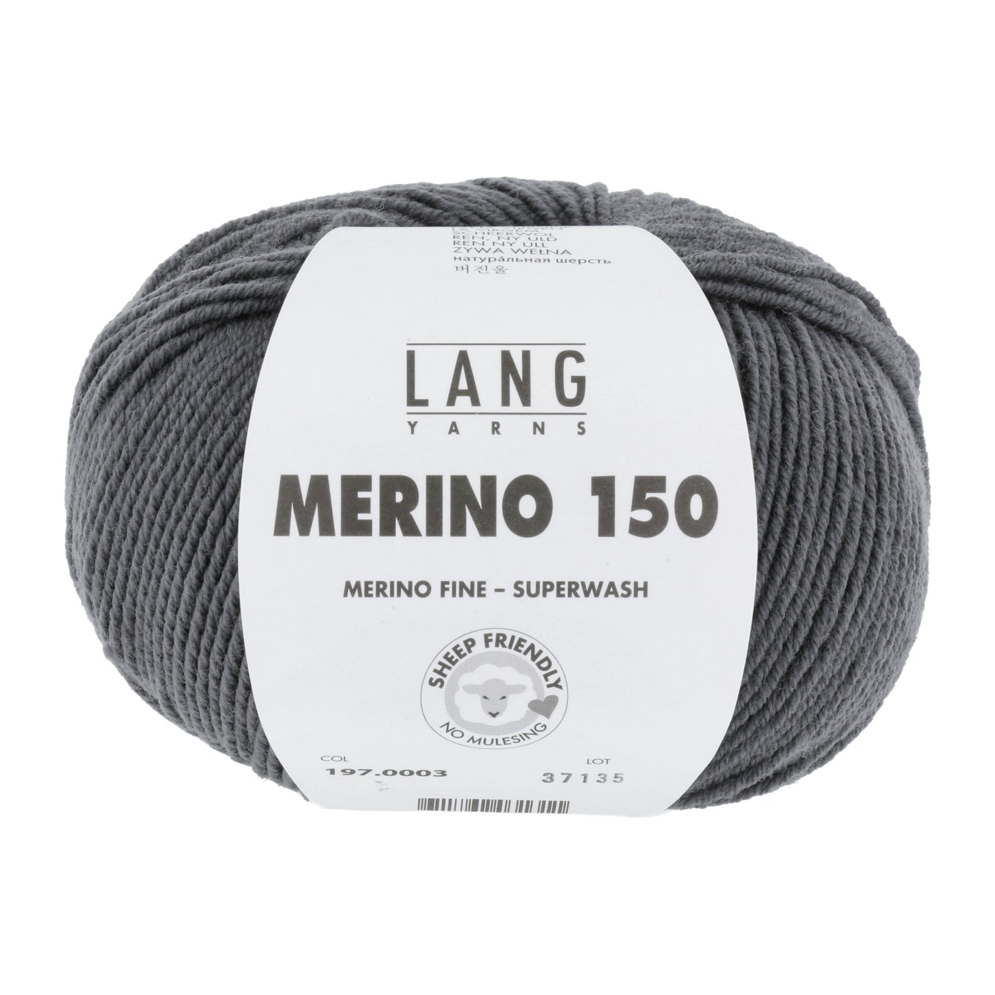 Lang Yarns Merino 150 Graphite (0003)