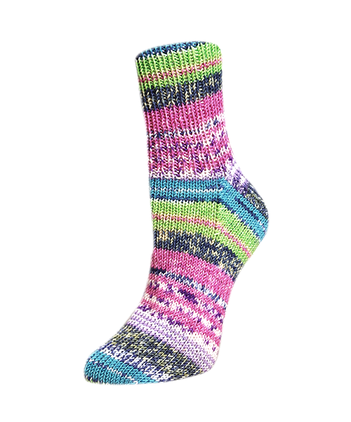 Rellana Garne Flotte Socke 4-Ply Woolfree Bamboo Happy (3114)