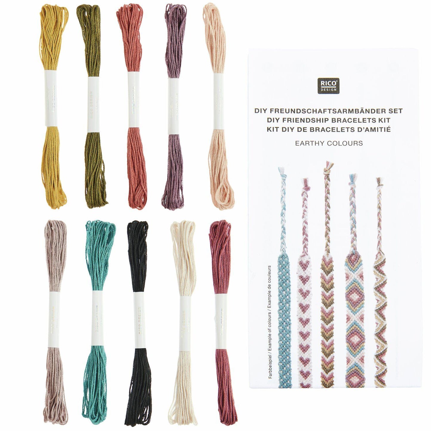 Ricorumi DIY-set vriendschapsarmbanden Earthy Colours