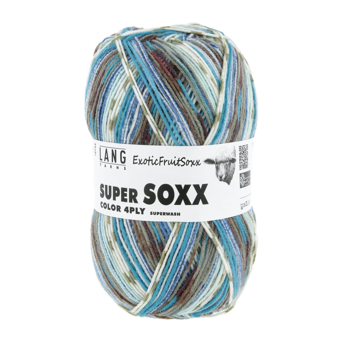 Lang Yarns Super Soxx Color 4 Ply Exotic Fruit Soxx Akebi (0565)