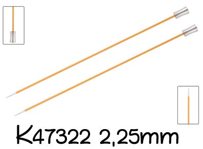 Knitpro Zing Breinaald met knop 40cm 2.25 mm