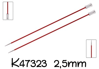 Knitpro Zing Breinaald met knop 40cm 2.50 mm