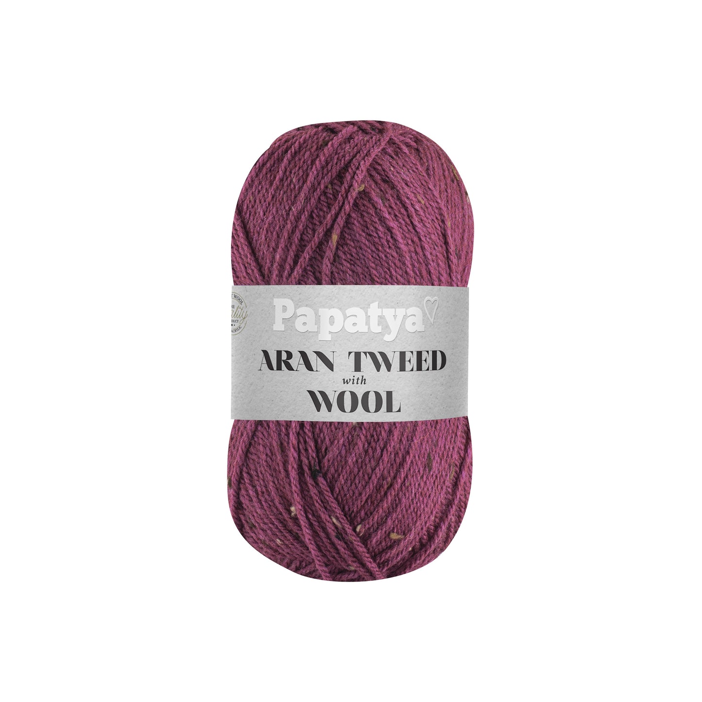 Papatya Aran Tweed with Wool Raspberry (3370)