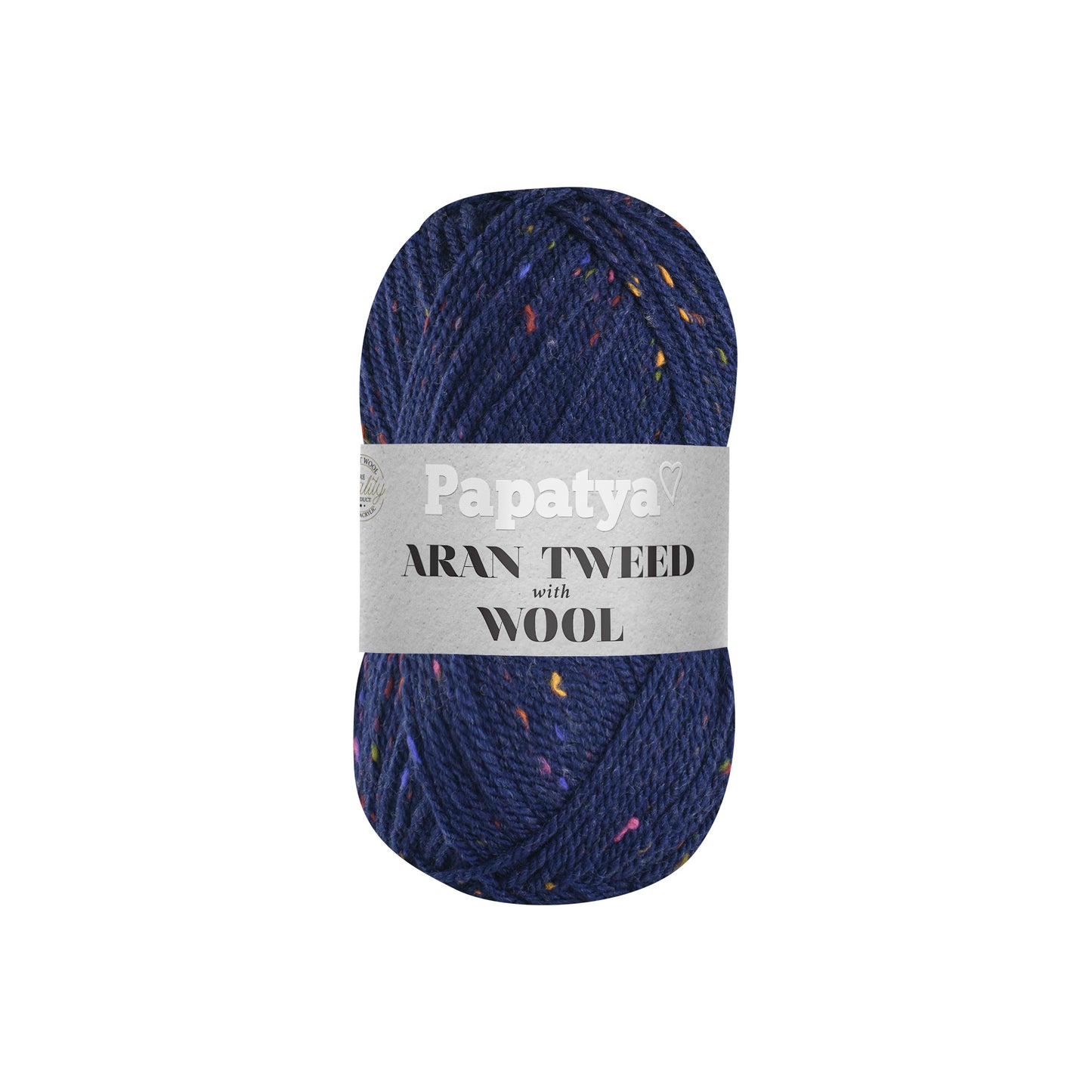 Papatya Aran Tweed with Wool Navy (5280)