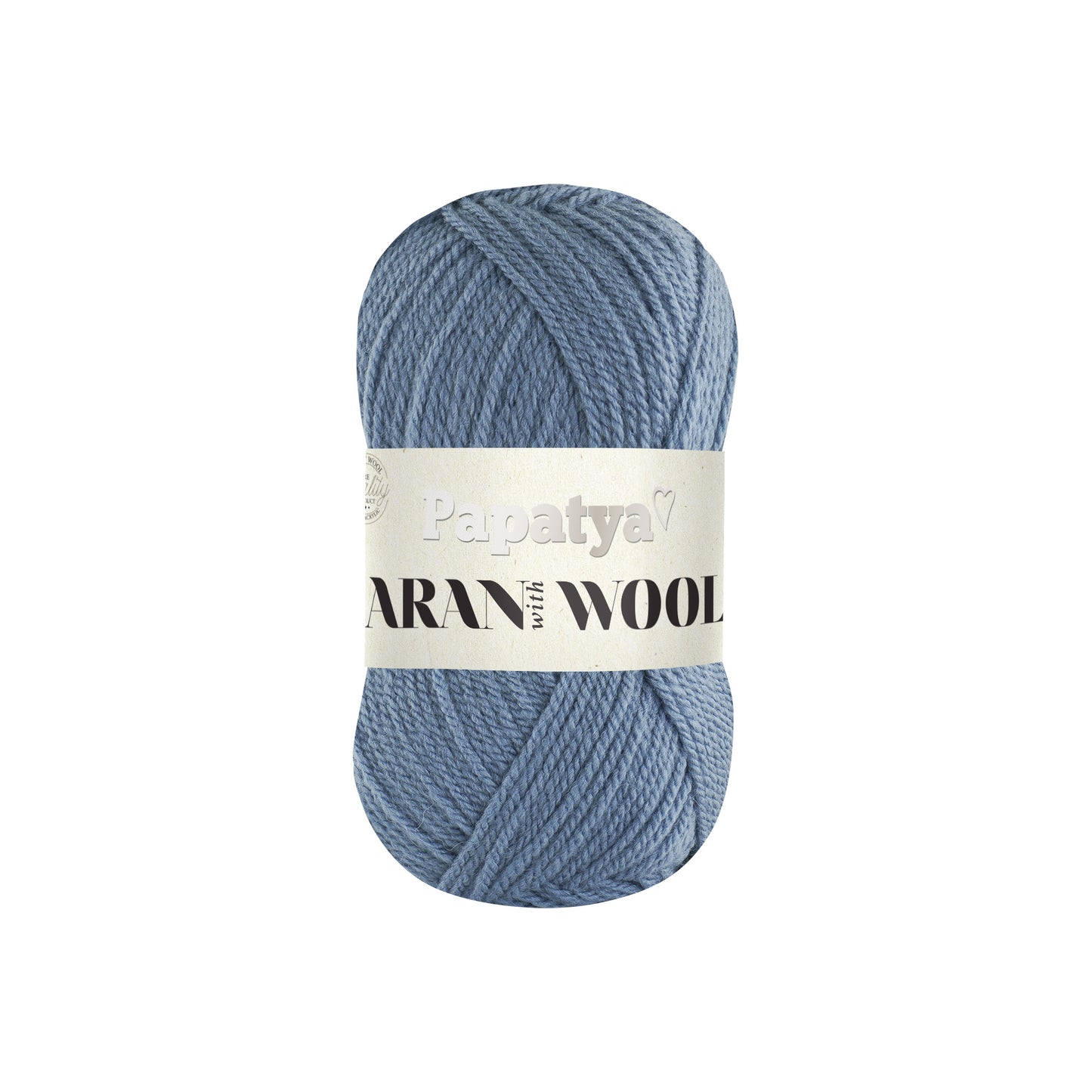 Papatya Aran with Wool Blue Grey (5658)