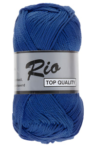 Lammy Yarns Rio 837 Blauw (per pak 10 bollen)