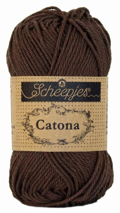 Scheepjes Catona Black Coffee 50g (162)