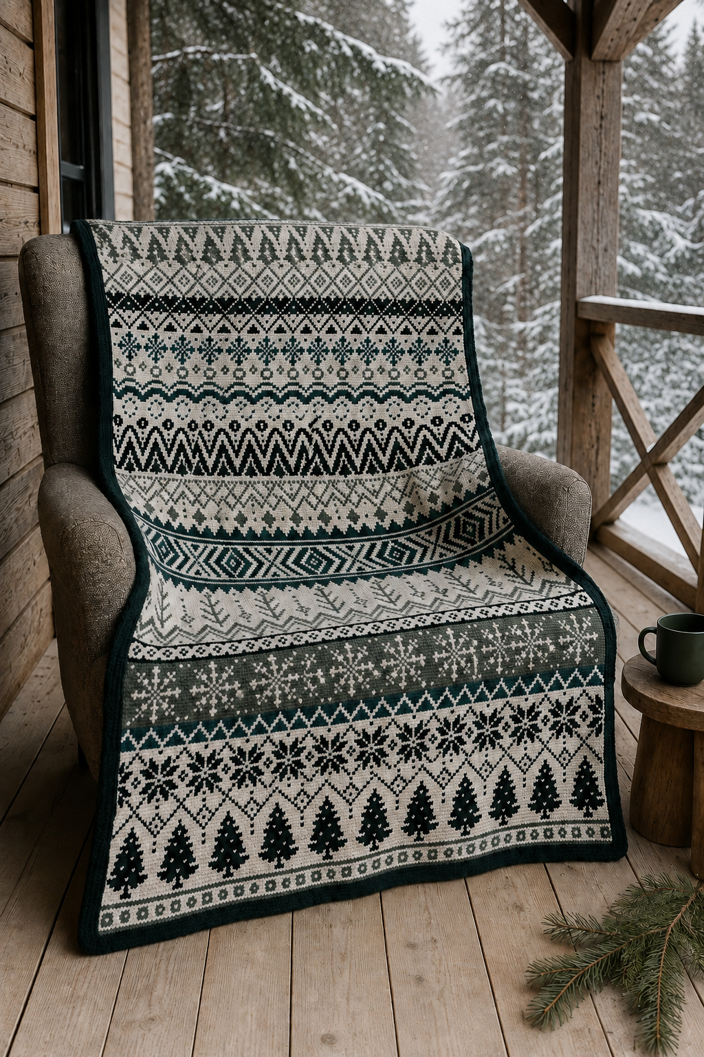 Evergreen Forest 4 Seizoenen CAL-Pakket – Mozaiek Fair Isle NEW2026