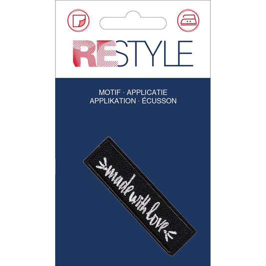 Restyle 013.10316 Applicatie Made with Love 63 x 19 mm