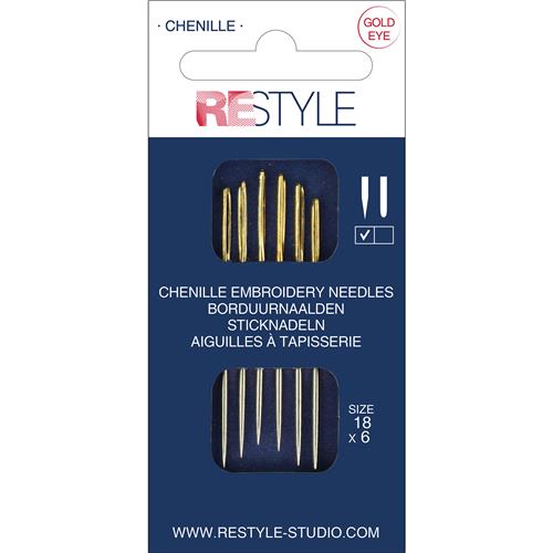ReStyle Borduurnaalden met scherpe punt 18 (6 stuks)