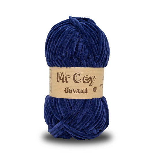 Mr. Cey Fluweel (Chenille) Navy (047)