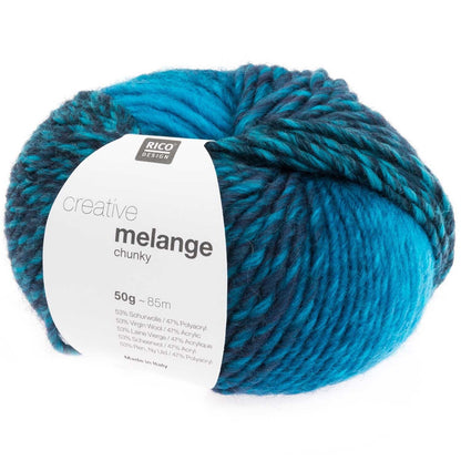 Rico Creative Melange Chunky Donker Turquoise (010)