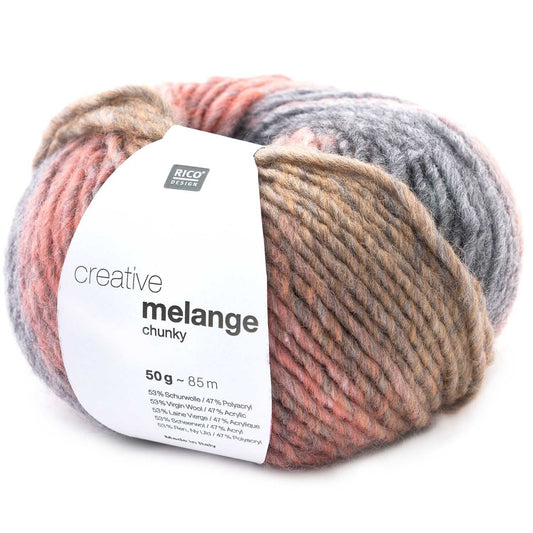 Rico Creative Melange Chunky Grijs Roze (054)