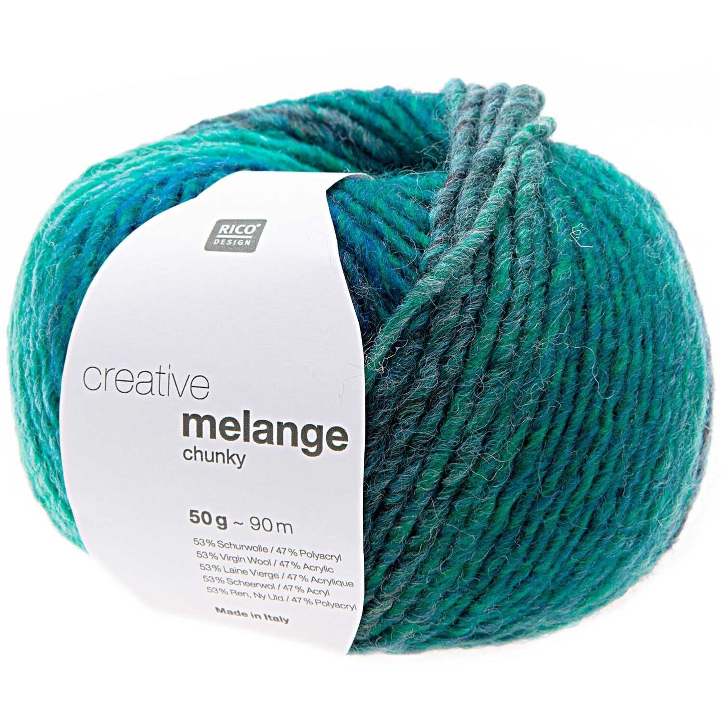 Rico Creative Melange Chunky Blauw Groen (058)