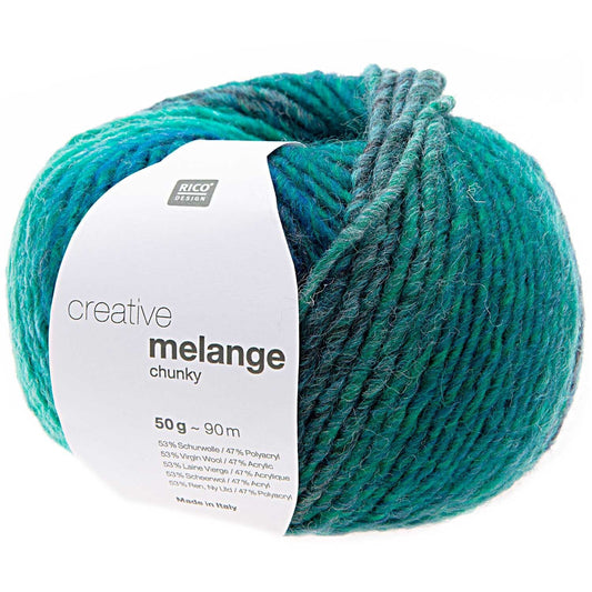 Rico Creative Melange Chunky Blauw Groen (058)
