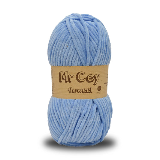 Mr. Cey Fluweel (Chenille) Cloud Blue (105)