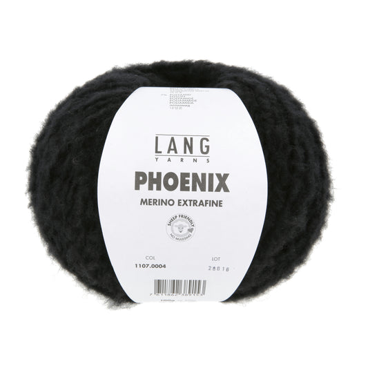 Lang Yarns Phoenix Merino Extrafine Black (0004)