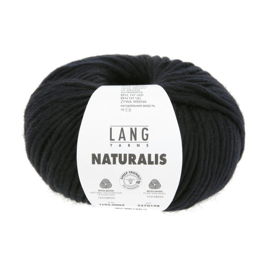 Lang Yarns Naturalis Black (0004)