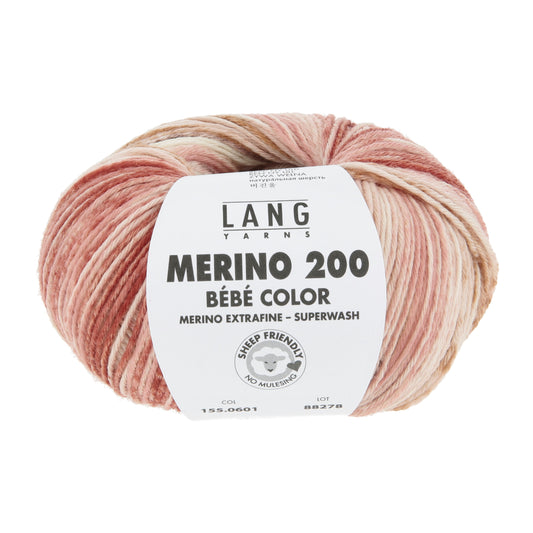 Lang Yarns Merino 200 Bebe Color Terra (0601)