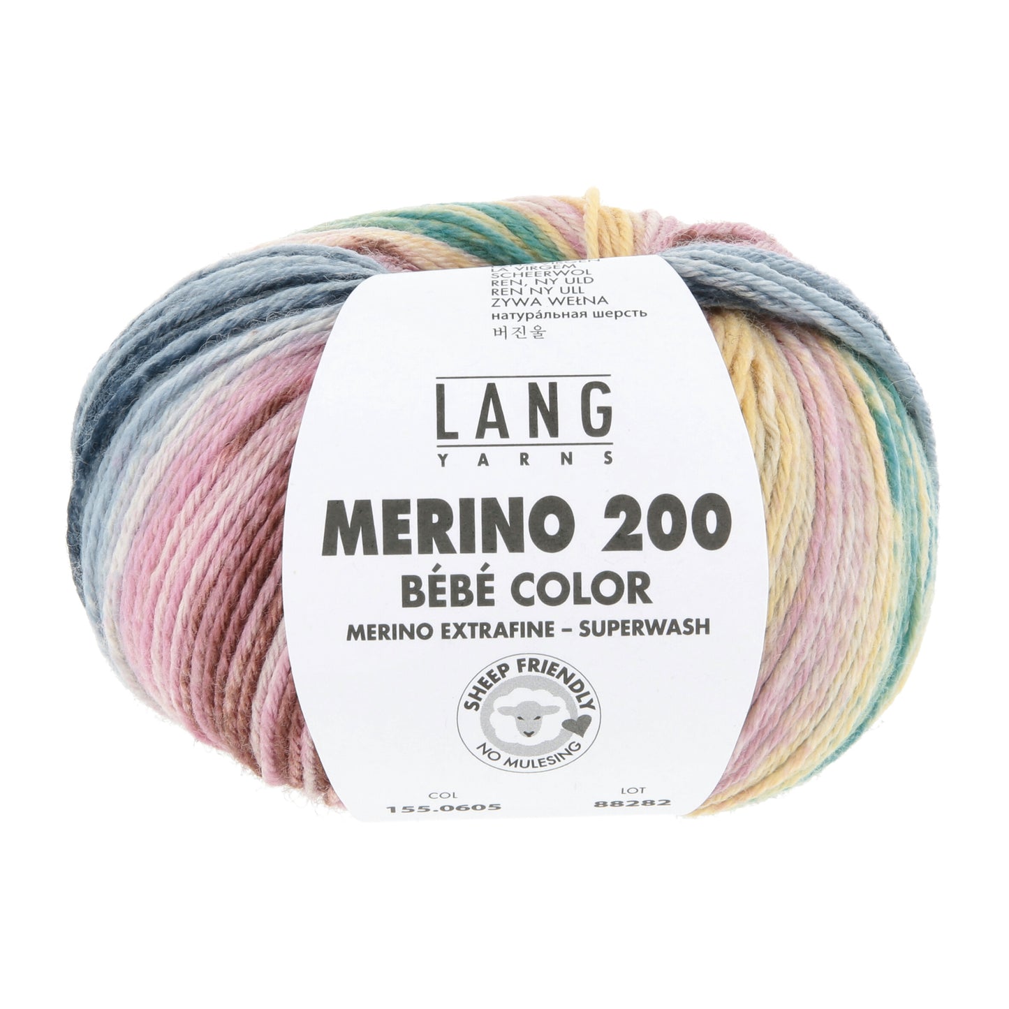 Lang Yarns Merino 200 Bebe Color Spring (0605)