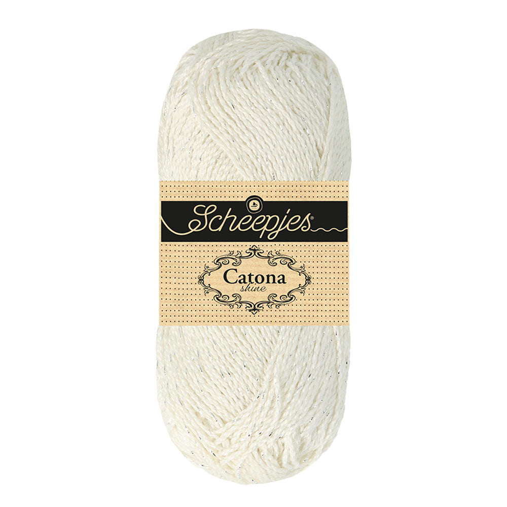 Scheepjes Catona Shine Bridal White Silver (105-S)