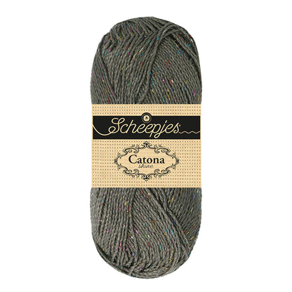 Scheepjes Catona Shine Metal Grey Rainbow (242-R)