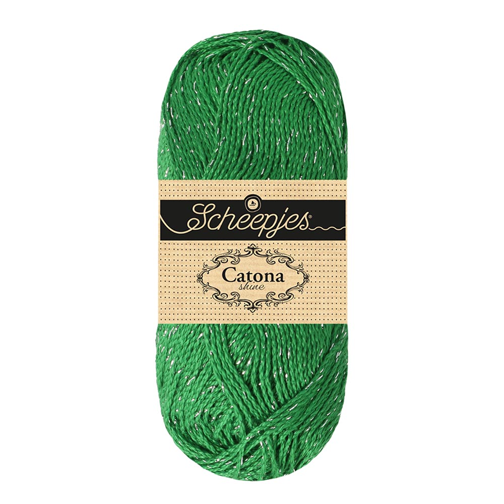 Scheepjes Catona Shine Emerald Silver (515-S)