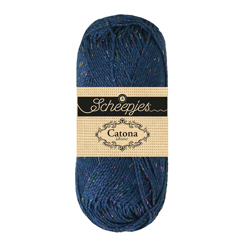 Scheepjes Catona Shine Midnight Rainbow (527-R)