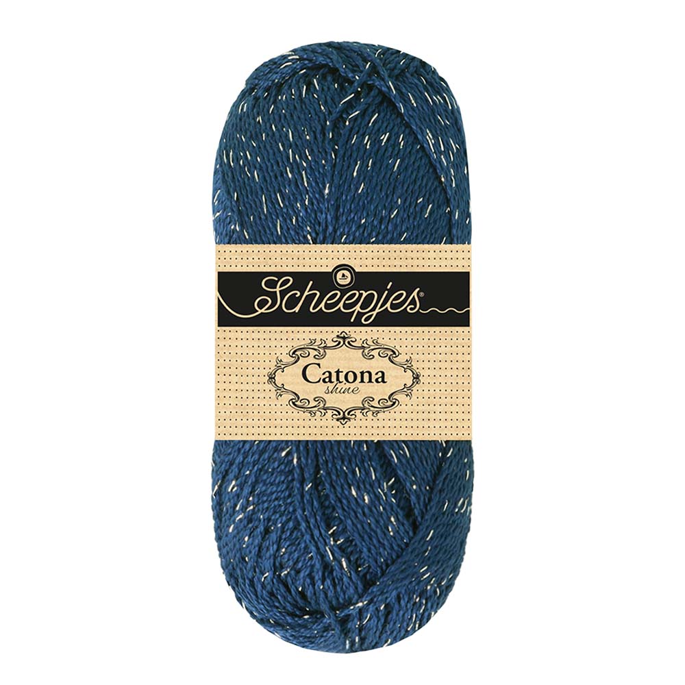 Scheepjes Catona Shine Midnight Silver (527-S)