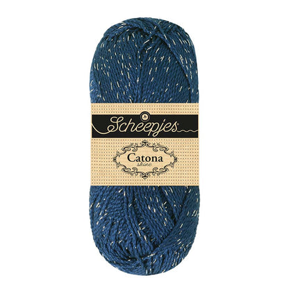 Scheepjes Catona Shine Midnight Silver (527-S)