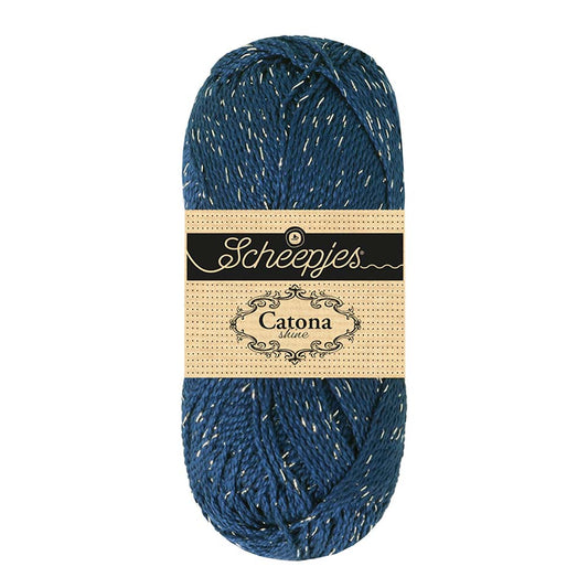 Scheepjes Catona Shine Midnight Silver (527-S)