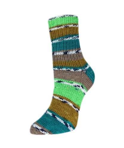 Rellana Garne Flotte Socke 4-Ply Woolfree Celinda Green (3245)