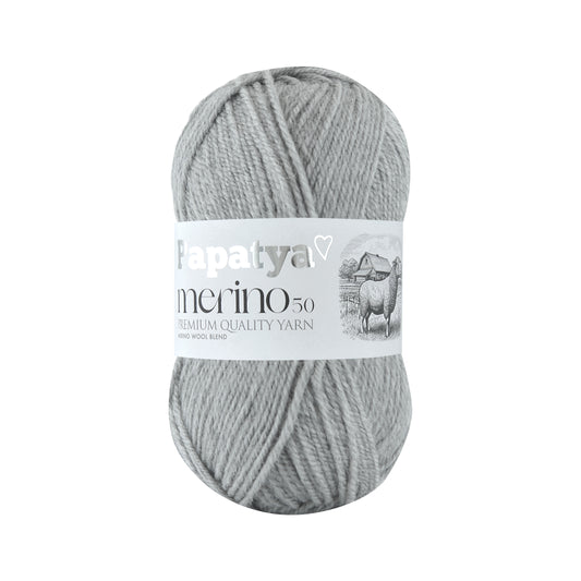 Papatya Merino 50 Grey (2140)