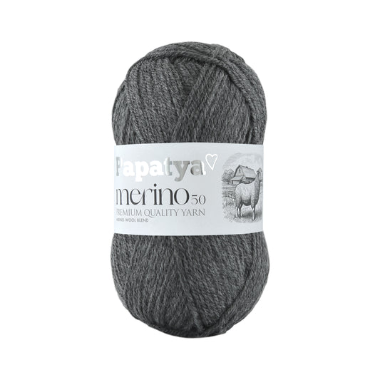 Papatya Merino 50 Dark Grey (2180)