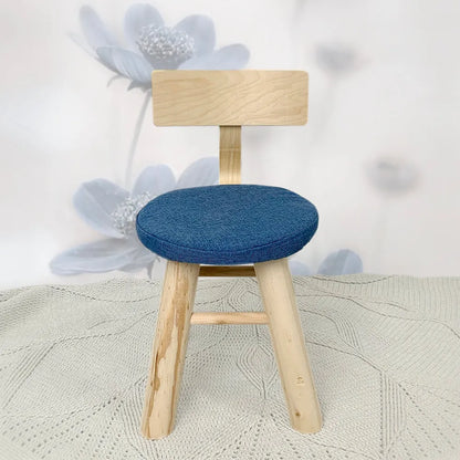 Houten stoel met rugleuning