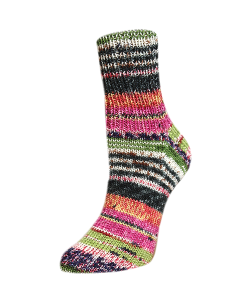 Rellana Garne Flotte Socke 4-Ply Woolfree Bamboo Flowerfield (3112)