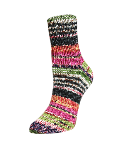 Rellana Garne Flotte Socke 4-Ply Woolfree Bamboo Flowerfield (3112)