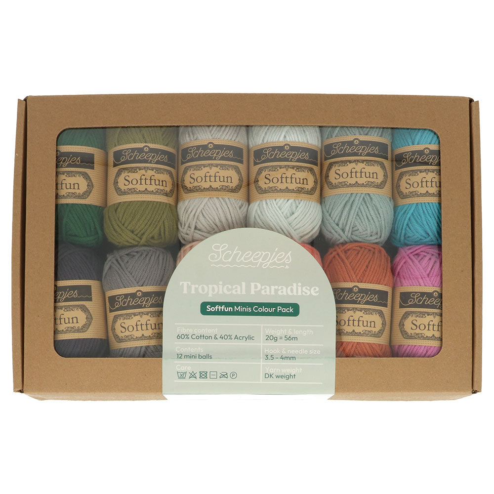 Scheepjes Softfun colour pack 12x20g -  Tropical Paradise