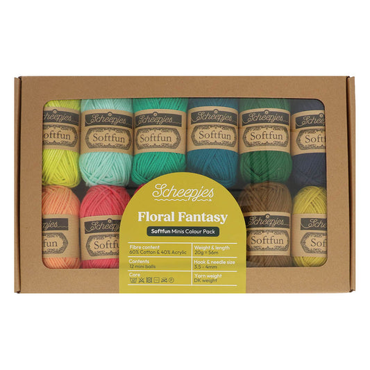 Scheepjes Softfun colour pack 12x20g - Floral Fantasy