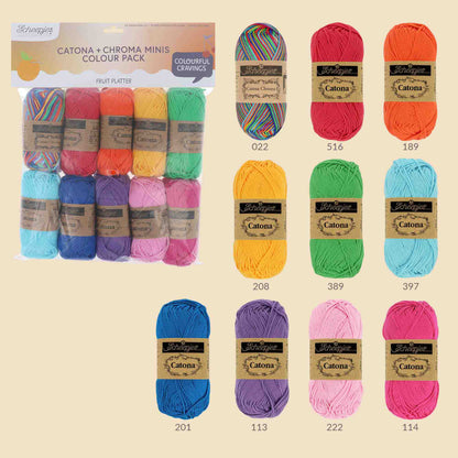 Scheepjes Catona colour pack 10x25g - Fruit Platter