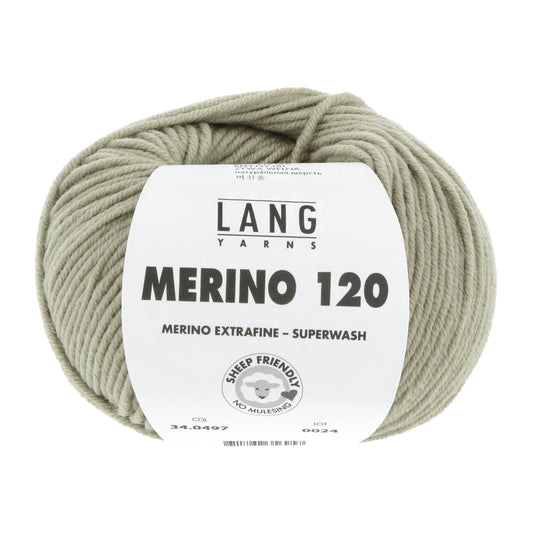 Lang Yarns Merino 120 Light Olive (34.0497)