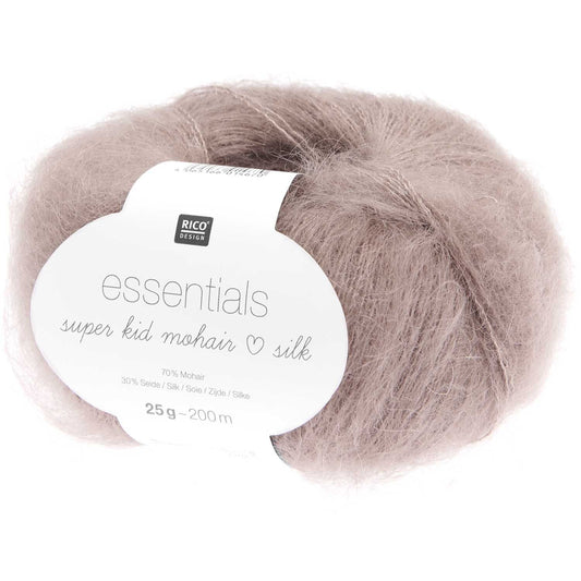 Rico Design Essentials Super Kid Mohair Loves Silk Coffee and Cream (058)