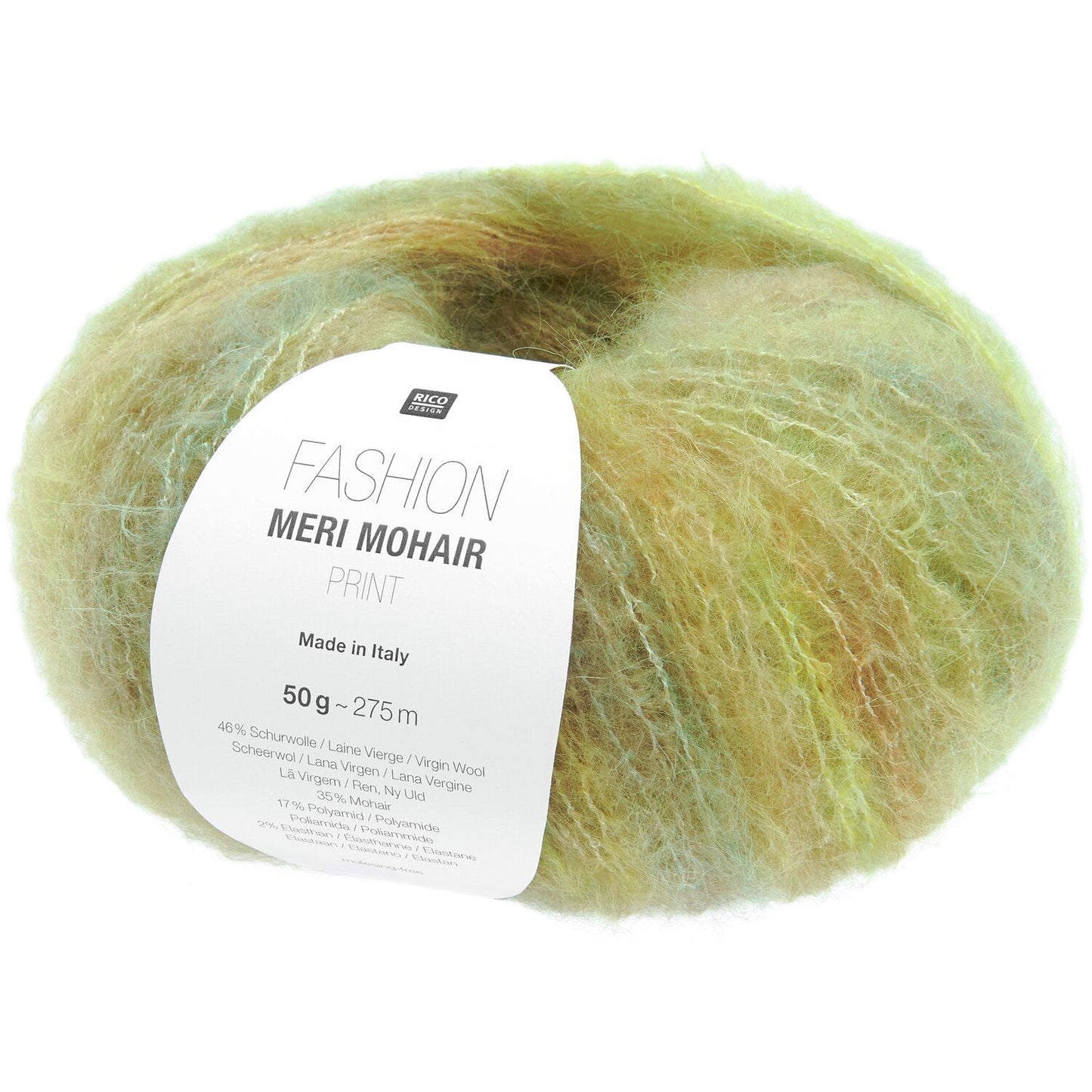 Rico Design Fashion Meri Mohair Print Fresh Lime (001)
