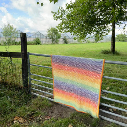 Lente deken uit A new day with overlay crochet (4 seasons Pakket)