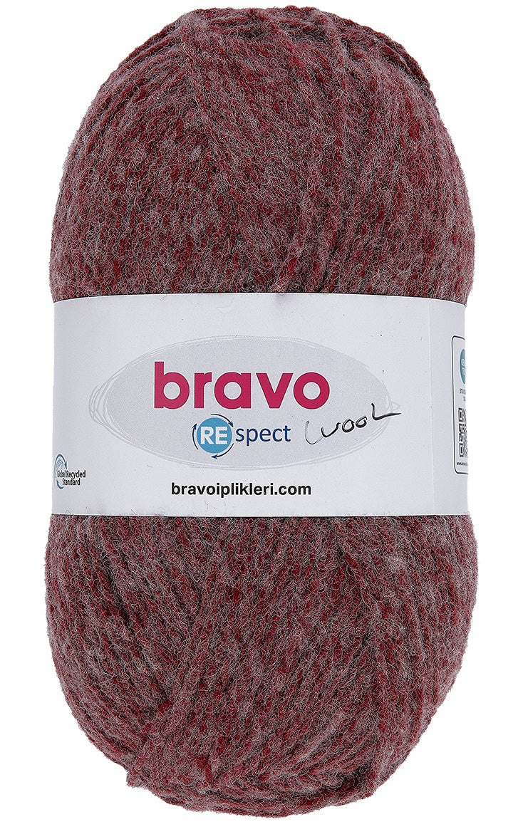 Lammy Yarns Bravo Respect Bordeaux (50) (per pak)