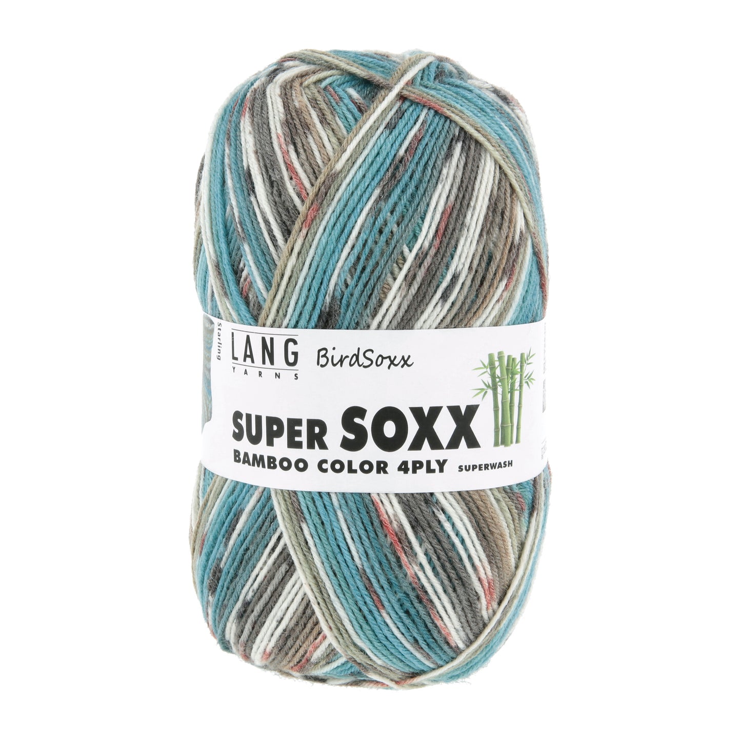 Lang Yarns Super Soxx Bamboo Color 4 Ply BirdSoxx Starling (0512)