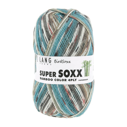 Lang Yarns Super Soxx Bamboo Color 4 Ply BirdSoxx Starling (0512)